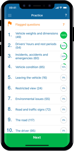 PCV Theory Test 2024 UK Kit for iPhone, Mac and Android- Practice Test